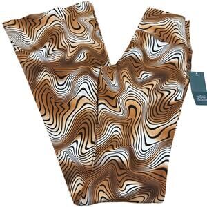Wild Fable Women's Brown Swirl High-Waisted Flare Leggings - Size XXS - NWT